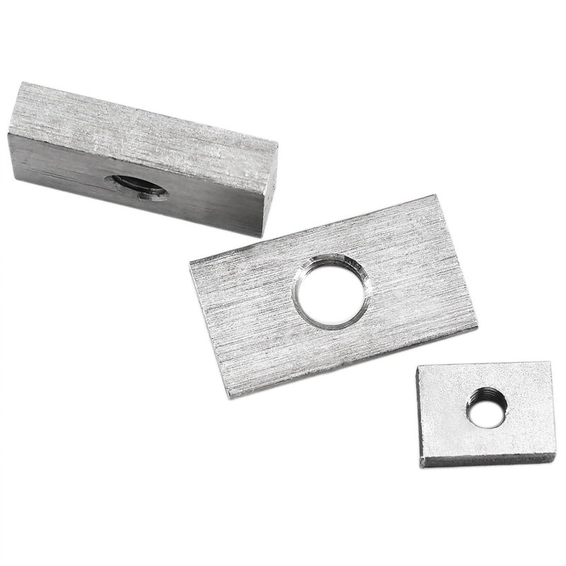 Faspiroty 6Pcs M8 Rectangular Nut Stainless Steel Square Nut Fastener for Furniture Connector Machinery 34x20x4mm - Image 4